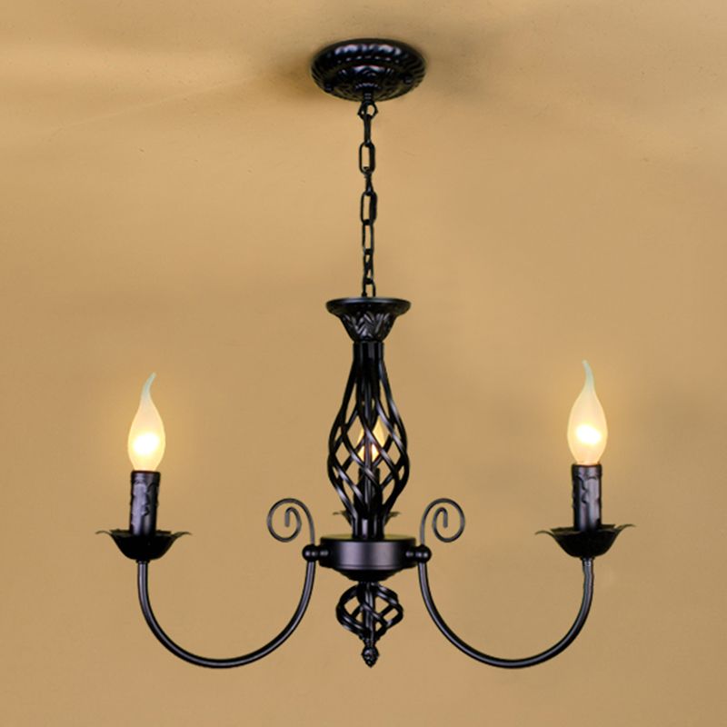 Silva Retro Candela Metallo/Vetro Lampada a Sopensione Soggiorno