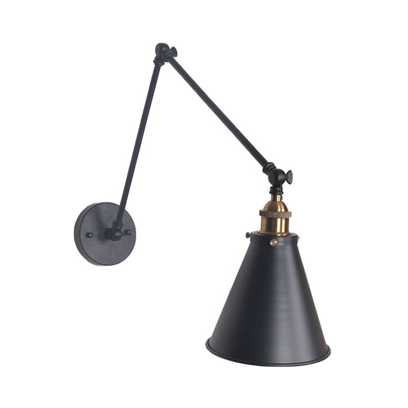Epoch Minimalismo LED Applique Metallo Conico Regolabile Soggiorno