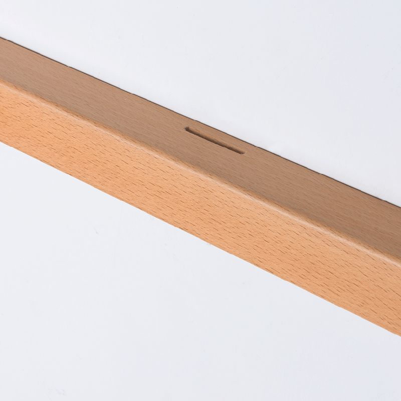 Muto Naturale Legno Lineare Applique Specchio Anteriore