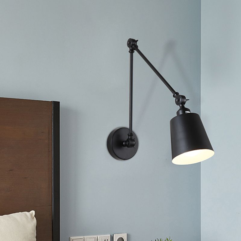 Epoch Applique Dome Moderno,Metallo Regolabile,Nero/Bianco,Soggiorno