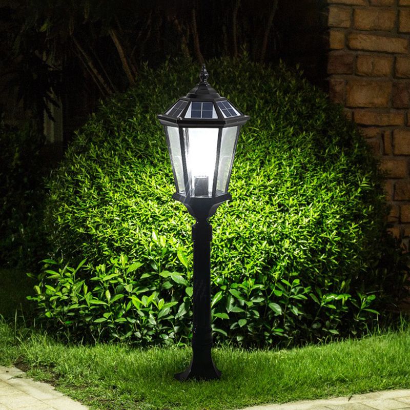 Ray Moderno Lanterna Solare Vetro Lampade da Esterno