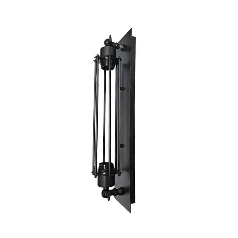 Silva Vintage LED Cilindro Metallo Applique Nero/Rosso/Argento/Oro Bagno/Camera da Letto/Soggiorno
