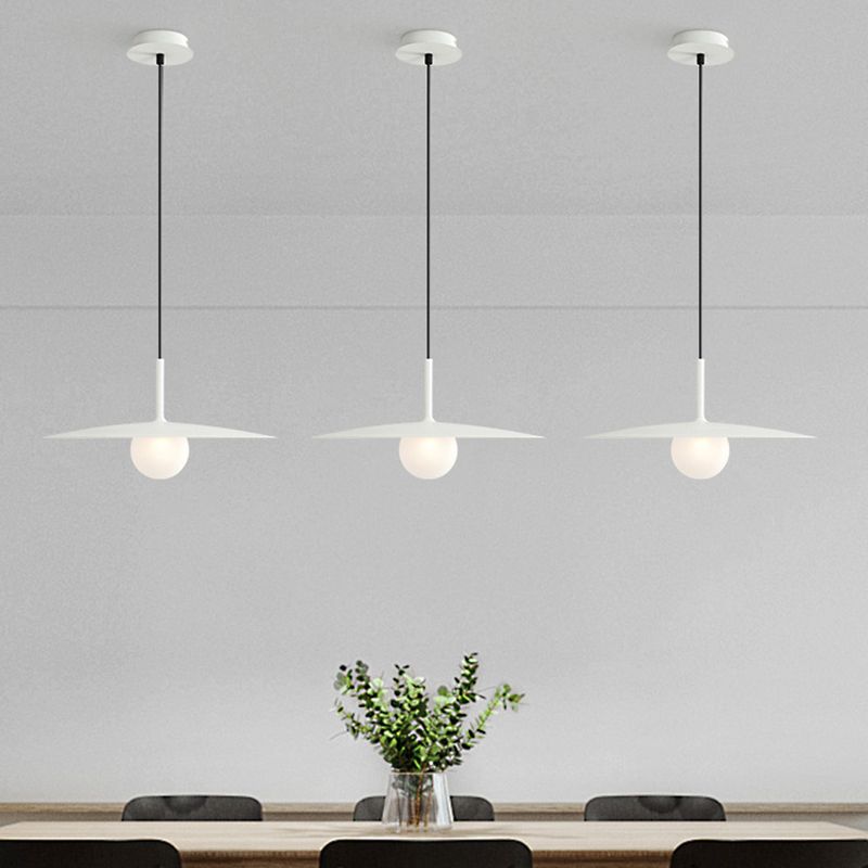 Arisha Moderno Piatto Metallo Lampade a Sospensione, Nero/Bianco/Grigio