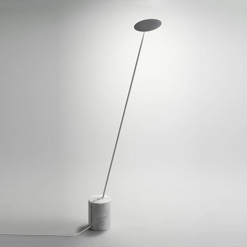 Valentina Design LED Lineare Lampade da Terra Bianco/Nero Metallo Soggiorno/Camera da Letto