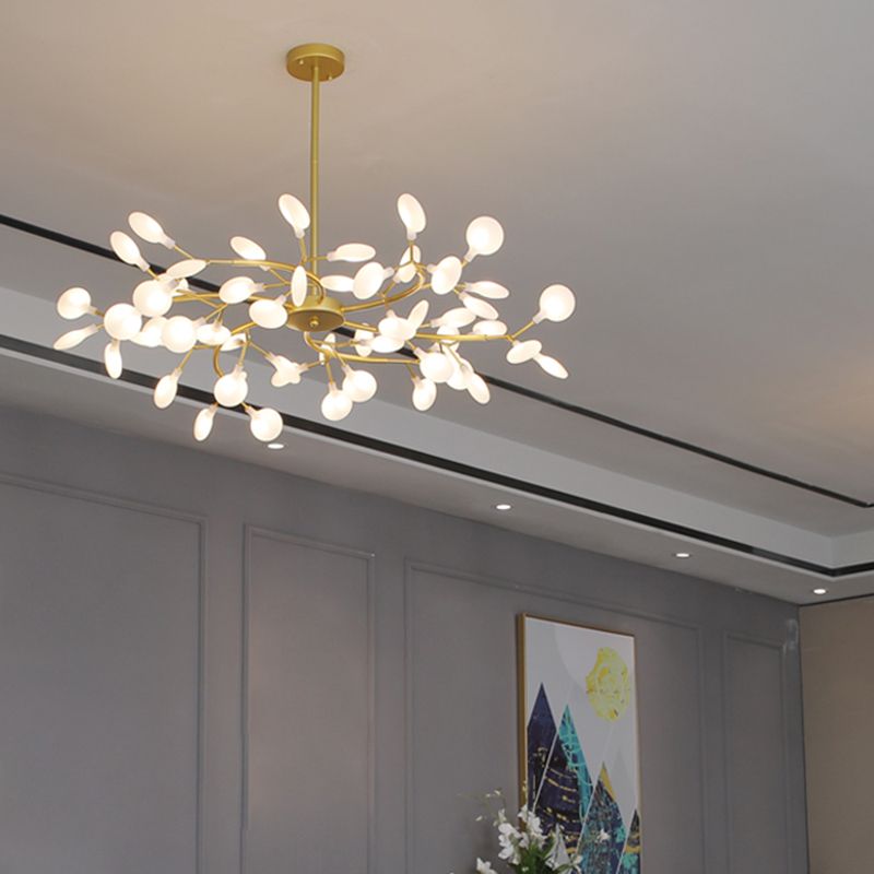 Olivia Speciale Bellissimo LED Lampada a Sospensione Artistic Metallo/Acrilico Nero/Oro Camera da Letto