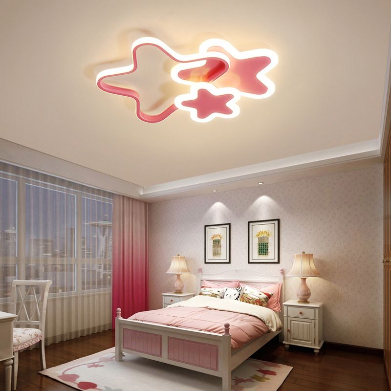 Valentina Moderno LED Stella Metallo Acrilico Plafoniere Camera da Letto
