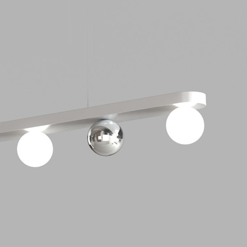 Valentina Moderno Lineare LED Lampade a Sospensione Argento Metallo Acrilico Soggiorno/Camera da Letto/Sala da Pranzo