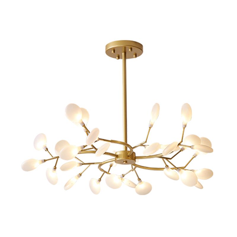 Olivia Speciale Bellissimo LED Lampada a Sospensione Artistic Metallo/Acrilico Nero/Oro Camera da Letto