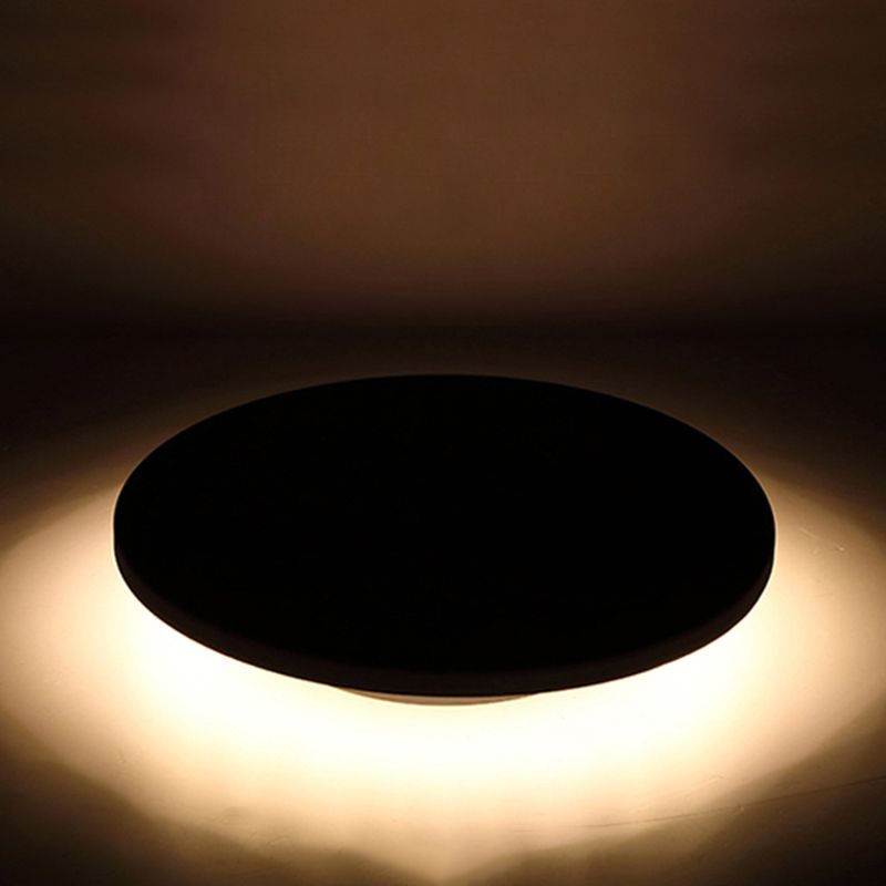 Ray Minimalista Rotondo Solare Metallo Lampade da Esterno