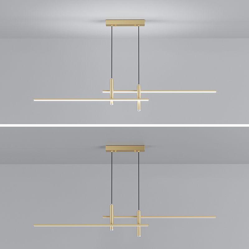 Arisha Lampada a Sospensione Metallo Lineare Moderna LED