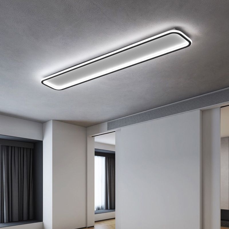 Arisha Minimaliste Rettangolare Metallo/Silicone Plafoniere Soggiorno