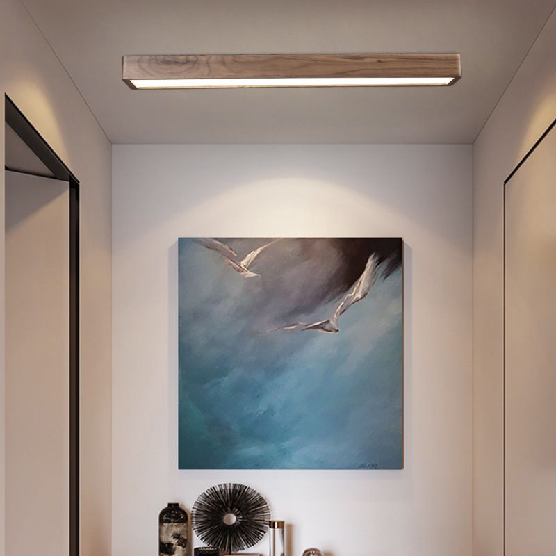 Muto Plafoniere Rettangolare Legno/Acrilico Camara da Letto