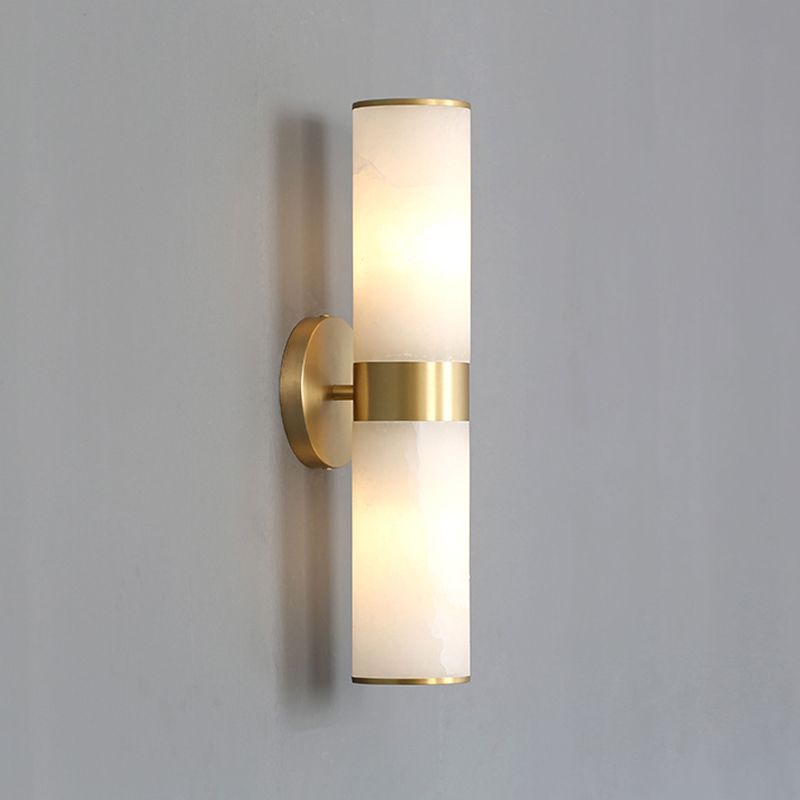 ArishaModerno LED Applique Doppio Intestazione Metallo Pietra Ottone Soggiorno/Camera da Letto/Bagno