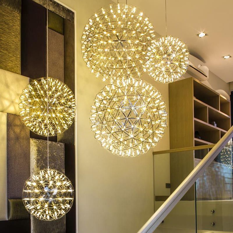 Arisha Fuochi D'artificio Arte Sfumatura Orbitale Deco Lampade a Sospensione