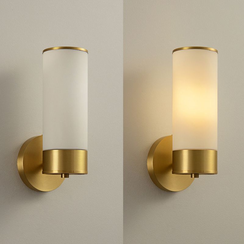 Arisha Vintage Cylinder Ottone Lampade da Specchi LED Metallo