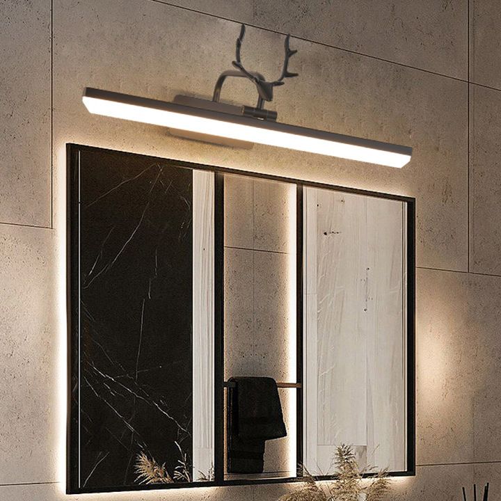 Arisha Annata Corna Specchio Anteriore Vanità Metallo LED Applique
