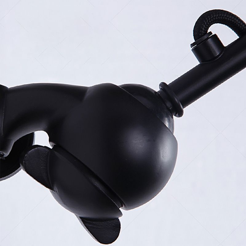 Epoch Soggiorno LED Minimalista Applique Metallo Nero Soggiorno/Camera da Letto