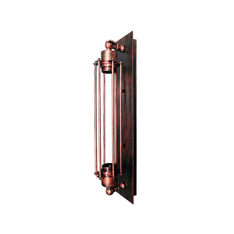 Silva Vintage LED Cilindro Metallo Applique Nero/Rosso/Argento/Oro Bagno/Camera da Letto/Soggiorno