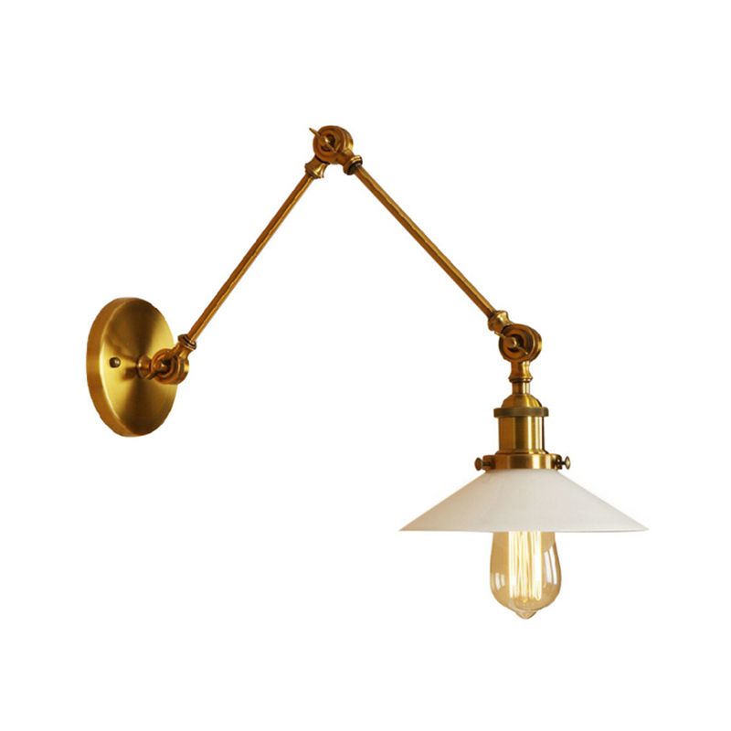 Alessio Design LED Applique Retro Piatto Metallo Regolabile Soggiorno/Camera da Letto