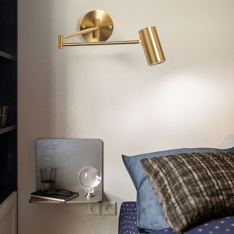 Arisha Moderne LED Applique Regolabile Cilindrica Metallo Soggiorno/Camera da Letto