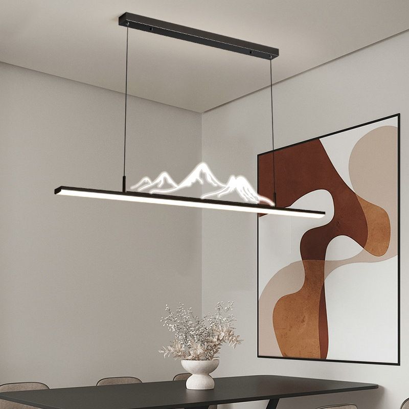 Arisha Nero/Oro Montagna LED Lampade a Sospensione Moderni LED Corridoio/Giardino
