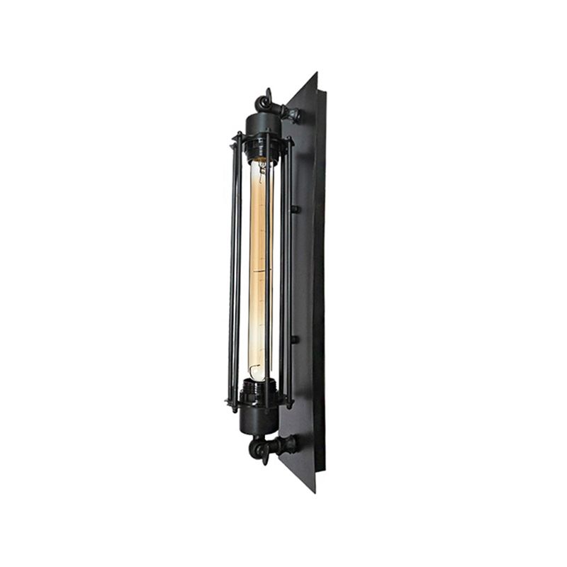 Silva Vintage LED Cilindro Metallo Applique Nero/Rosso/Argento/Oro Bagno/Camera da Letto/Soggiorno
