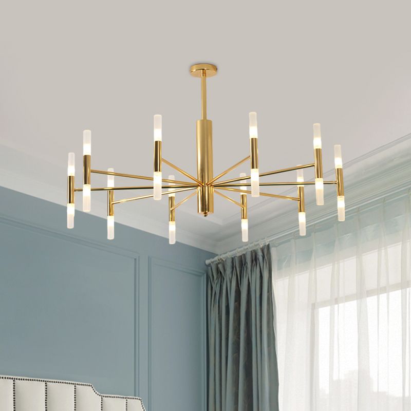 Marilyn Lampada a Sospensione LED Moderno Metallo Cilindrico Oro Soggiorno/Camera da Letto