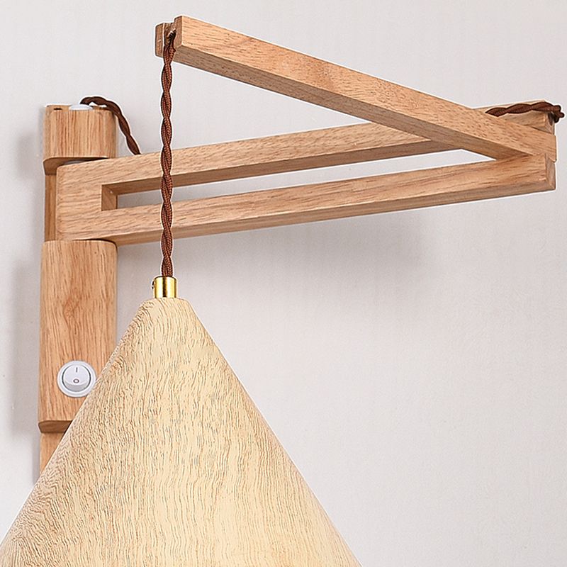 Muto Vintage LED Applique Legno/Metallo Legno/Noce Soggiorno