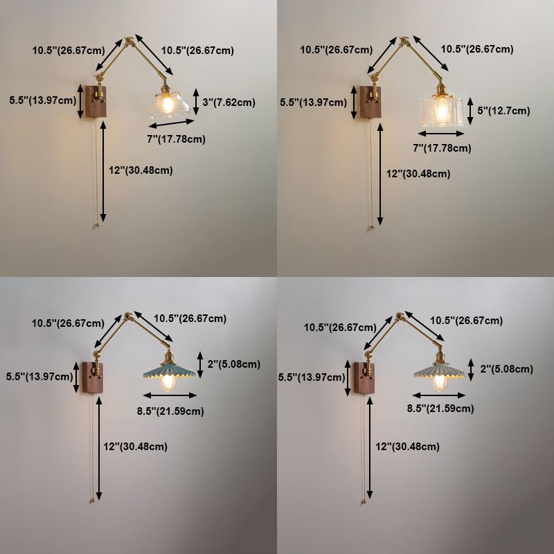 Muto Moderne LED Applique Metallo Pieghevole Regolabile Luminose Studio