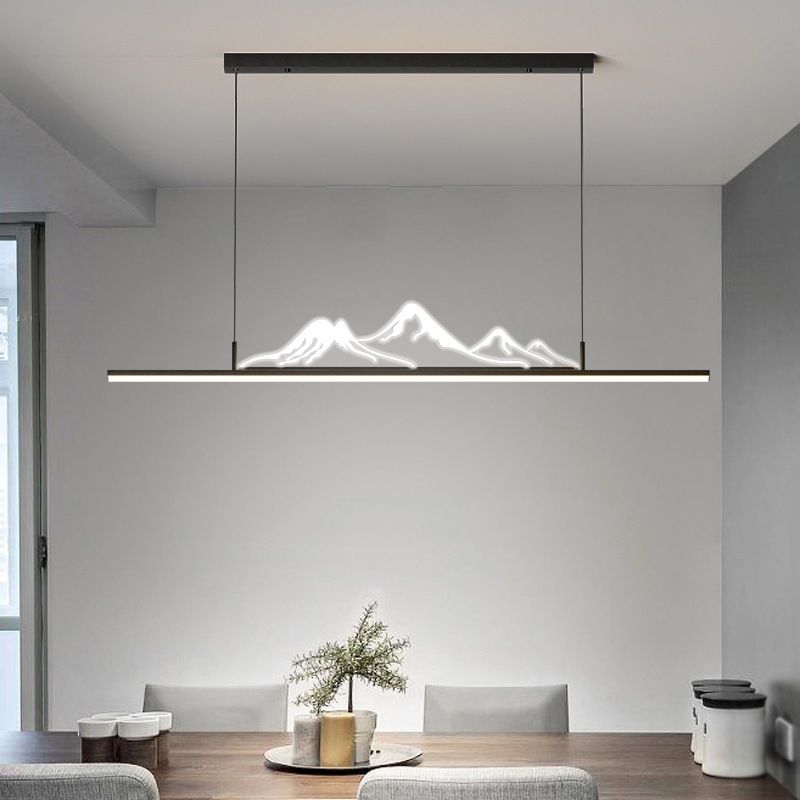 Arisha Nero/Oro Montagna LED Lampade a Sospensione Moderni LED Corridoio/Giardino