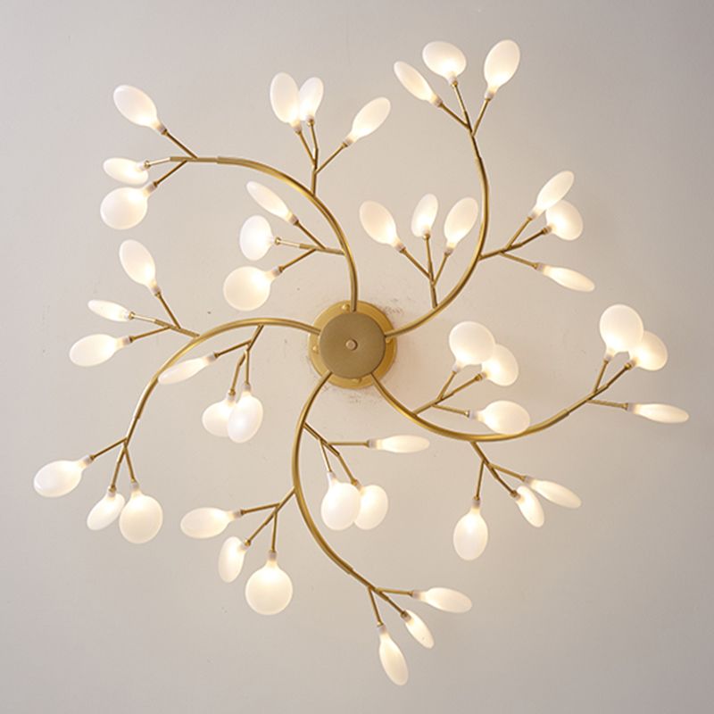 Olivia Speciale Bellissimo LED Lampada a Sospensione Artistic Metallo/Acrilico Nero/Oro Camera da Letto