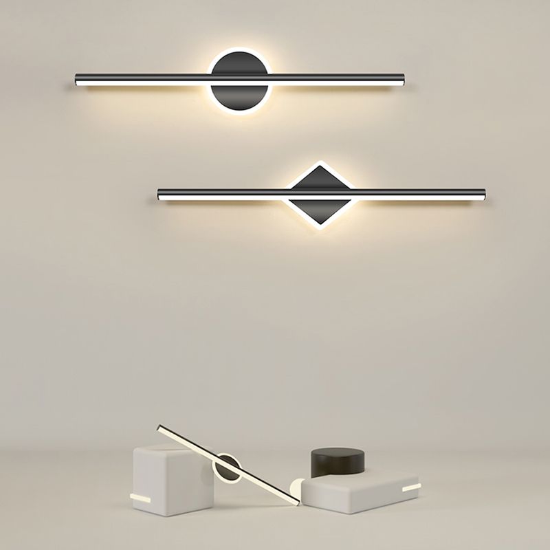 Arisha Minimalismo LED Applique Nero/Oro Lineare