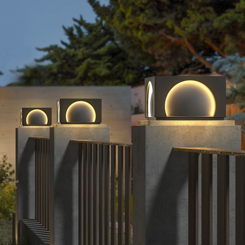 Ray Moderno Arco Solare Metallo Lampade da Esterno