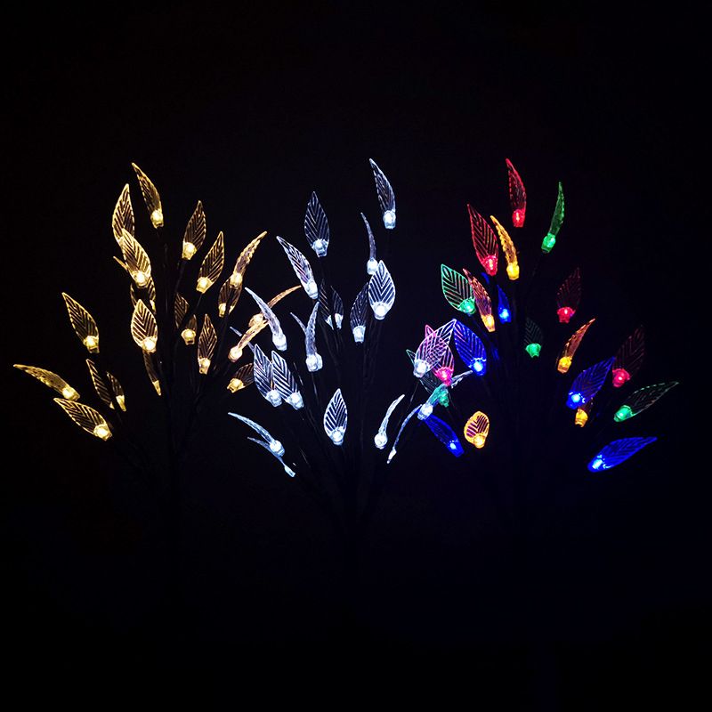 Ray Moderno Ramo Acrilico Solare Lampade da Esterno Nero