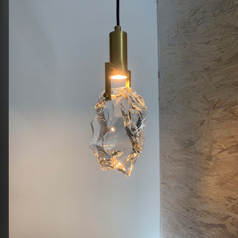 Kristy Moderno Goccia Cristallo Lampade a Sospensione Ottone