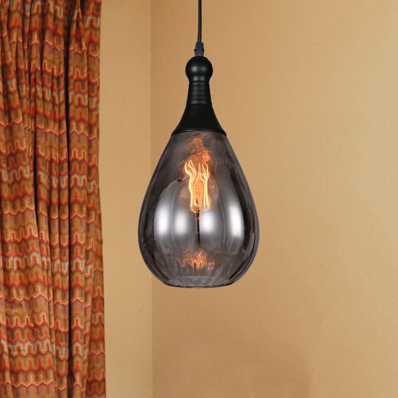Avi Industriale Teardrop Vetro Lampada a Sospensione Soggiorno