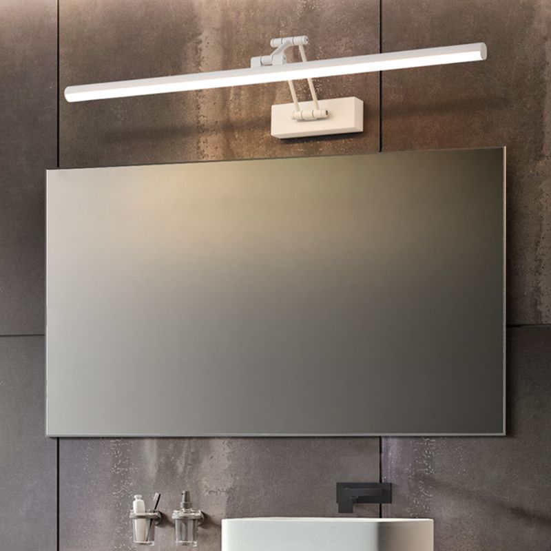 Arisha Minimalista LED Applique Specchio Bagno Metallo Bianco