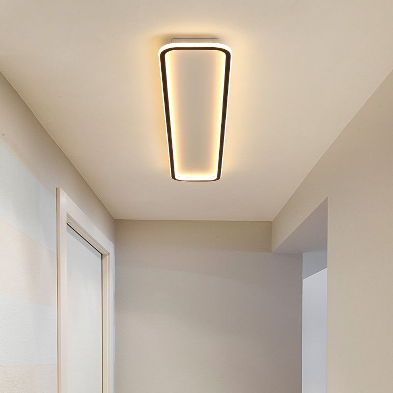 Arisha Minimaliste Rettangolare Metallo/Silicone Plafoniere Soggiorno