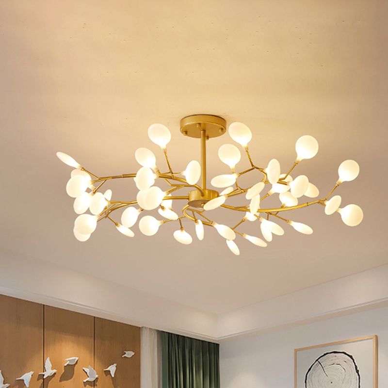Olivia Speciale Bellissimo LED Lampada a Sospensione Artistic Metallo/Acrilico Nero/Oro Camera da Letto