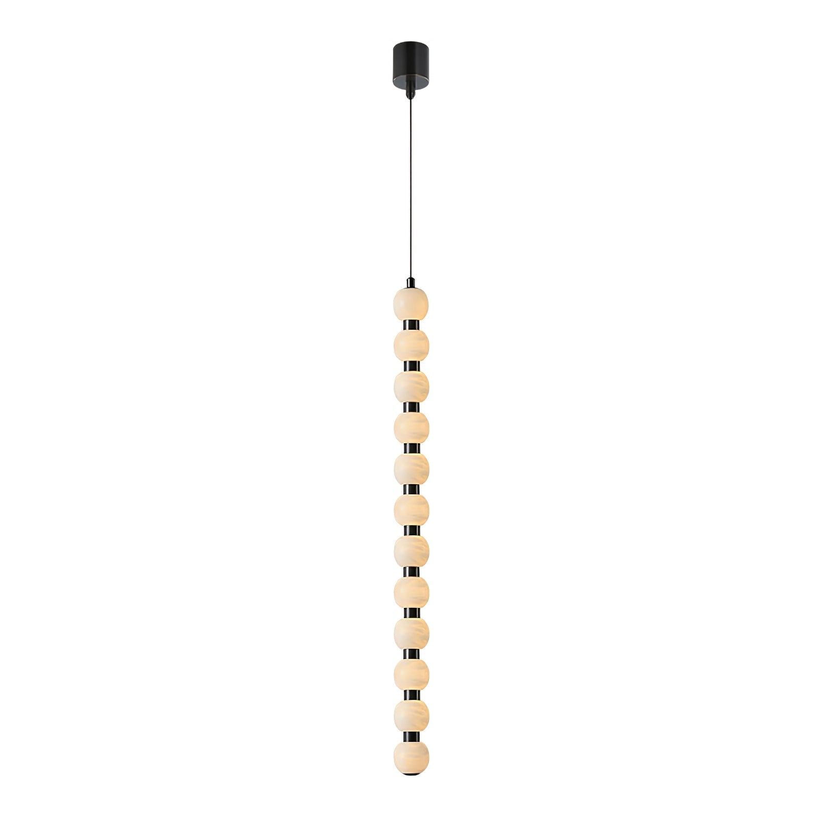 Lyra Modern Alabaster Pendant Light Staircase - Neutralighting