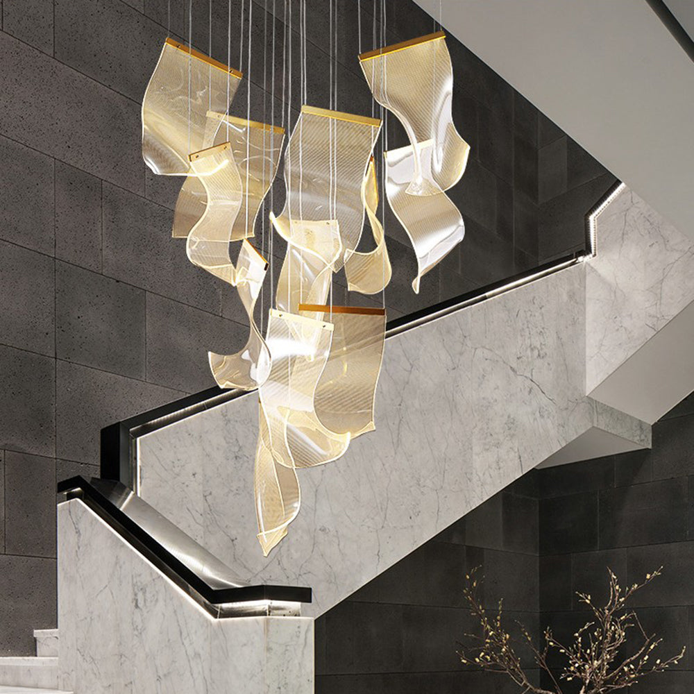 Marylin Moderni Led Lampadari Artistico Acrilico Metallo Oro Soggiorno/Camera da Letto