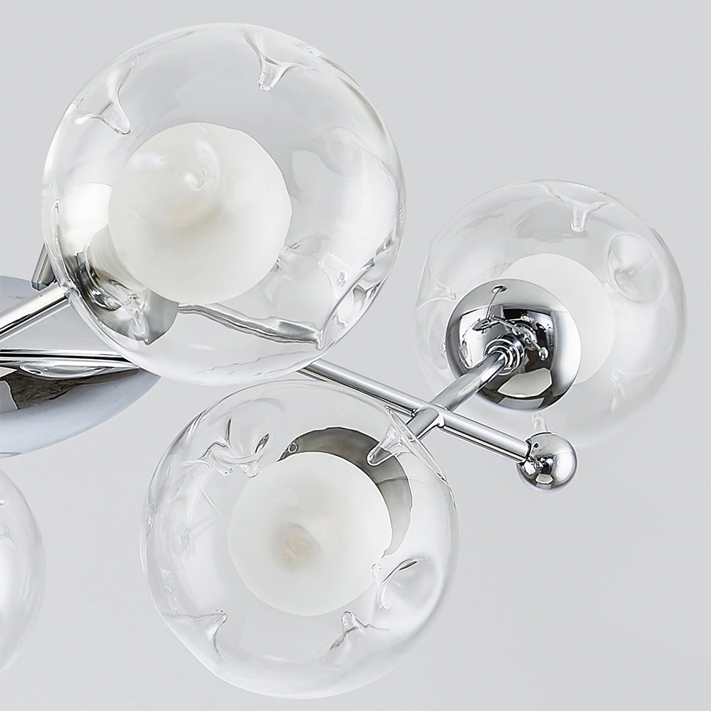 Valentina Nordico Bauhaus Lampadari Metallo Vetro Soggiorno