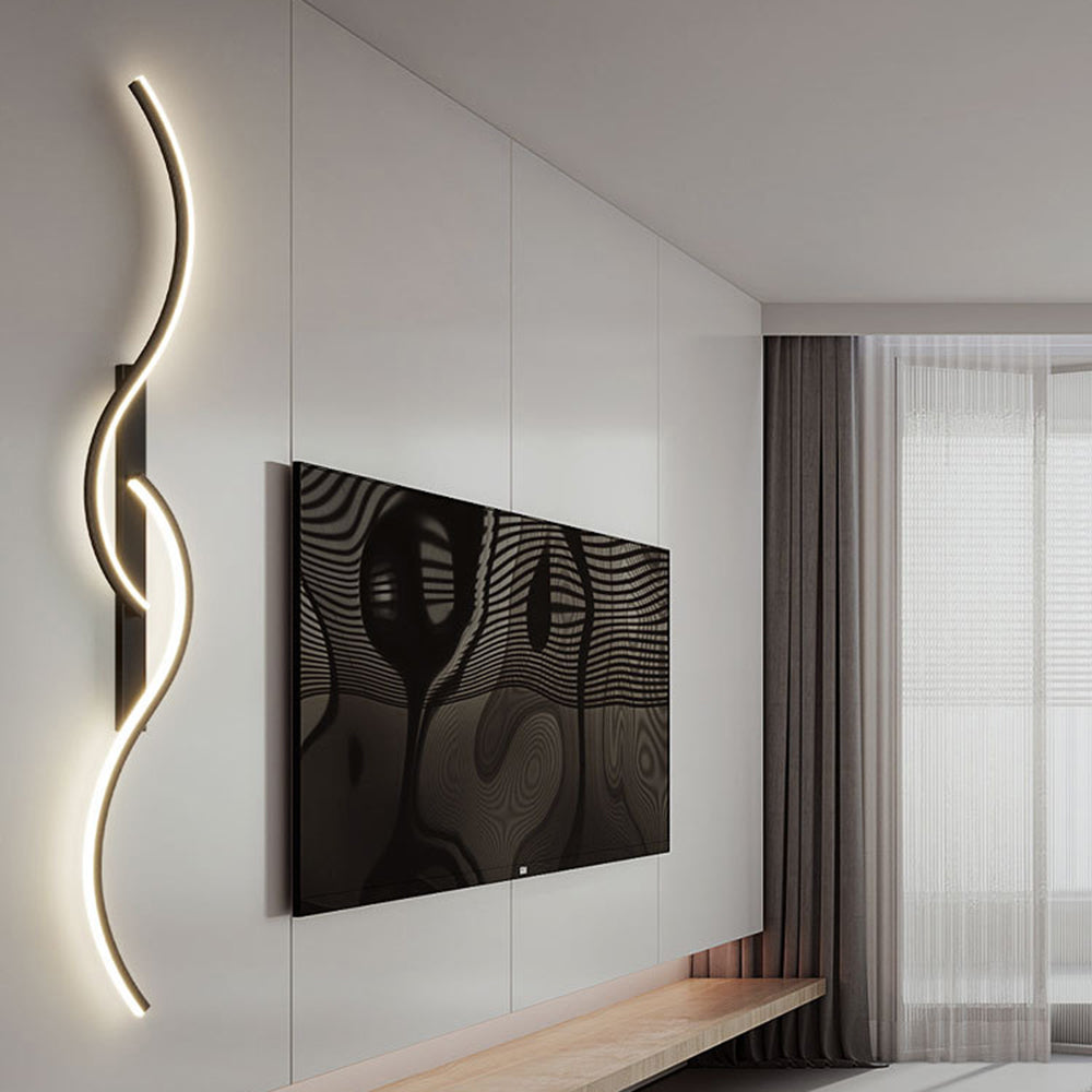 Arisha Moderno Lineare Onda Camera da Letto Applique