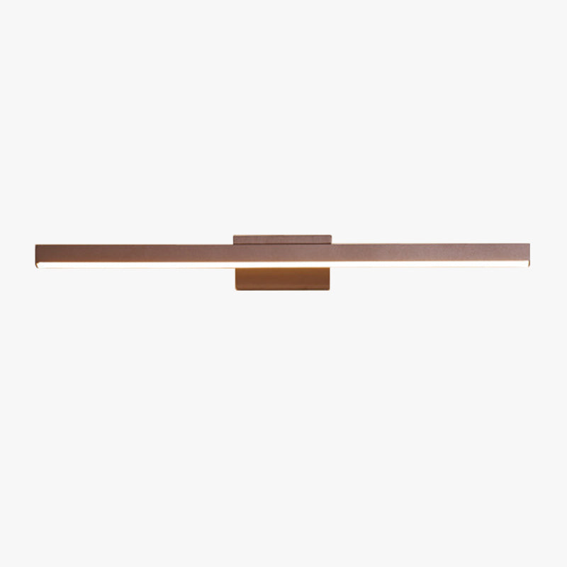 Arisha Moderna LED Faro a Specchio Applique Minimalismo Lineare Metallo Oro Corridoio/Bagno/Soggiorno/Camera da Letto