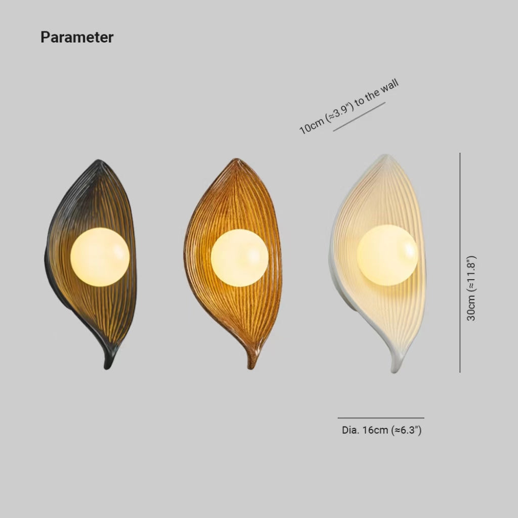 Aria Moderno Resina/Acrilico LED Applique Nero/Bianco/Legno Camera da Letto/Soggiorno
