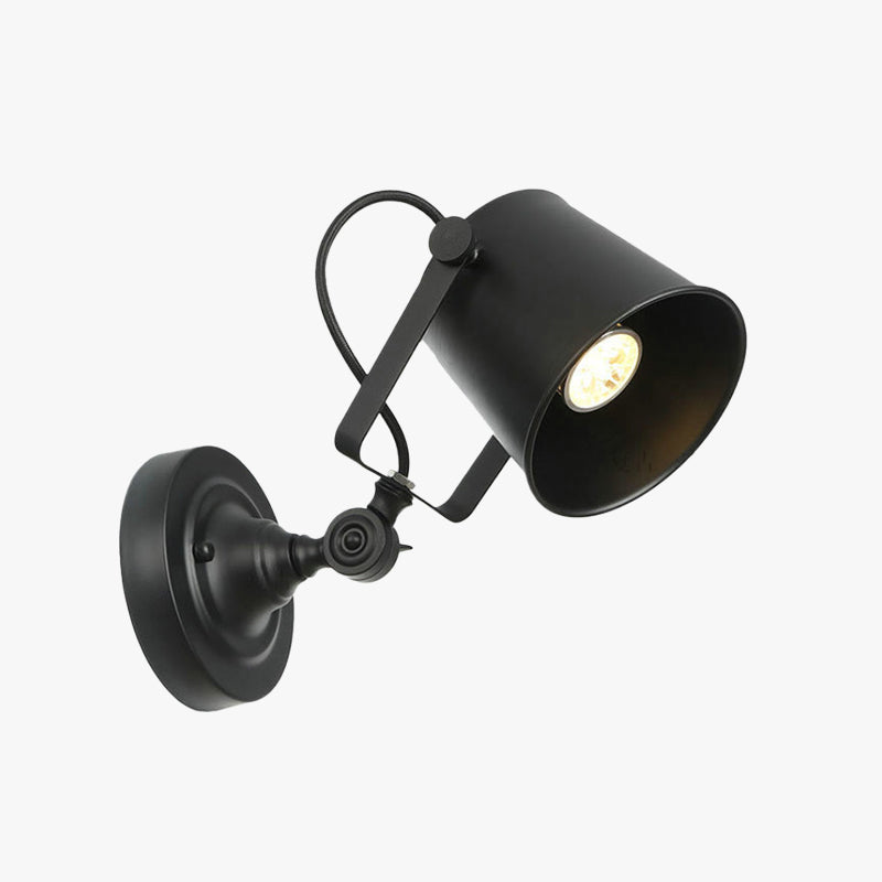 Epoch Moderna LED Applique Minimalismo Regolabile Metallo Nero/Ruggine Soggiorno/Camera da Letto