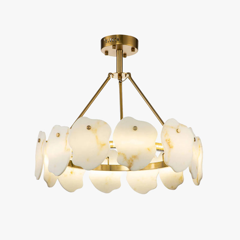 Marilyn Moderna LED Lampada a Sospensione Metallo Marmo Oro Rotondo Soggiorno/Camera da Letto