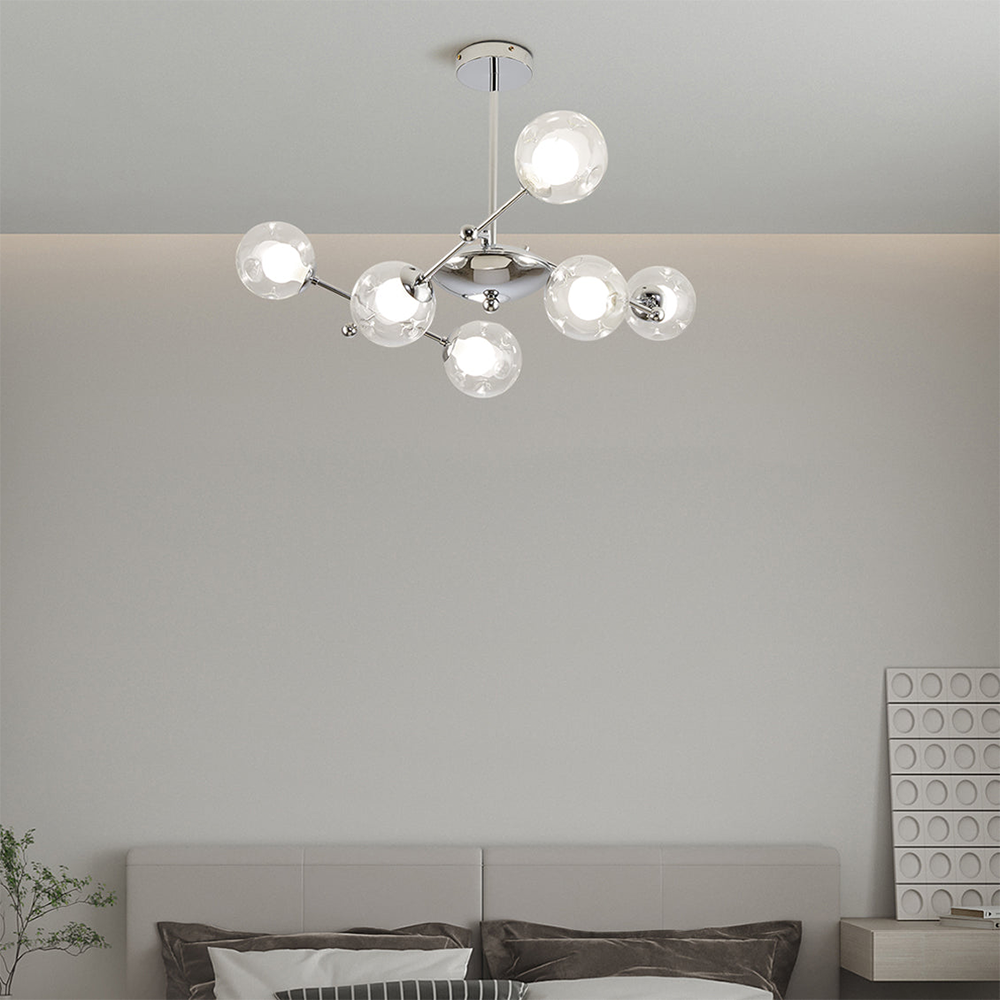 Valentina Nordico Bauhaus Lampadari Metallo Vetro Soggiorno