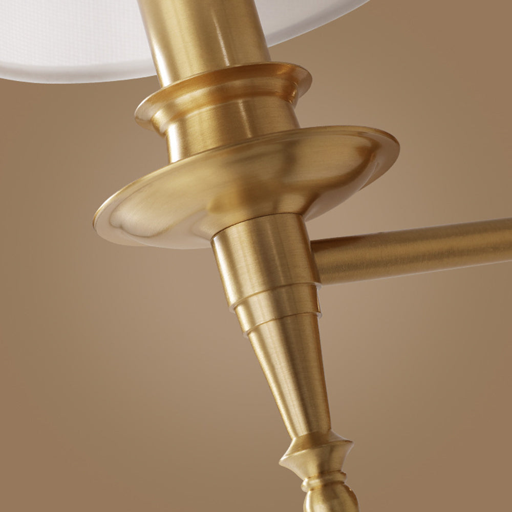 Alessio Rustica Vintage in Metallo Tessuto Applique a LED