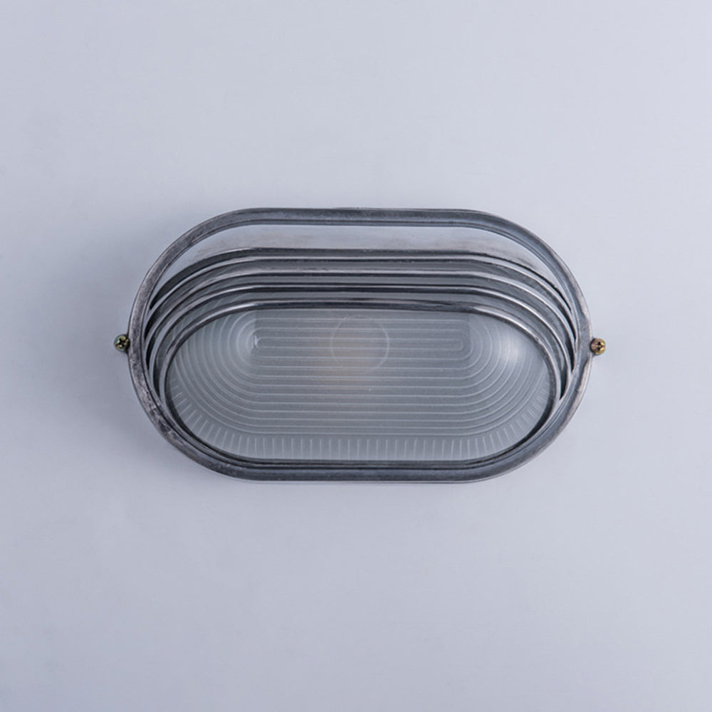 Ray Moderna PC/Vetro Applique Esterno Argento Cortile/Balcone
